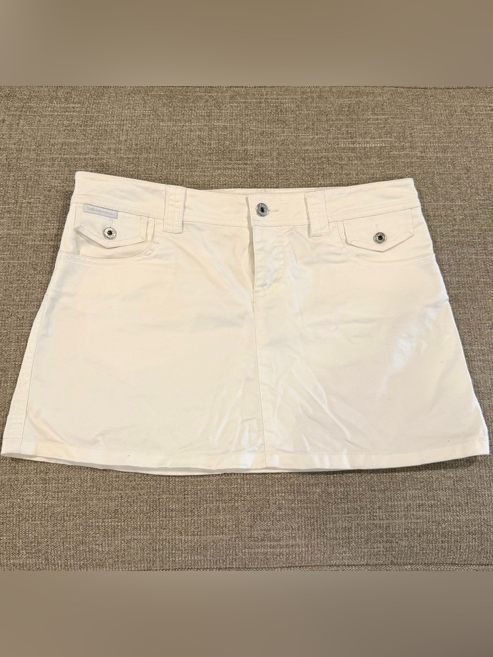 Dolce & Gabbana White Mini Skirt